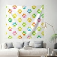 thumbnail image 3 of Tapestry Wall Hanging Animal Foot Print Tapestries Home Decor for Bedroom Aesthetic 60 X40 IN, 3 of 3