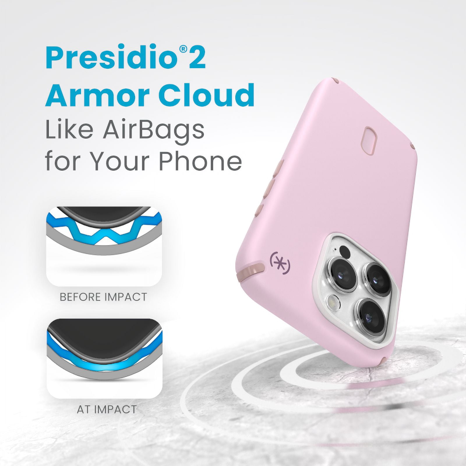 Speck iPhone 15 Pro Case-Presidio2 Pro-ClickLock-MagSafe-6.1 Inch