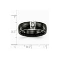 thumbnail image 7 of White Stainless Steel Ring Band Wedding Cubic Zirconia CZ, 7 of 7