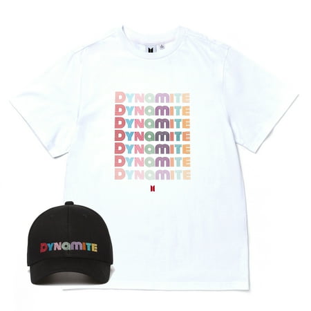 BTS - Dynamite Tour - Official Merch - Tee (Size SM) & Ball Cap - Bundle 1