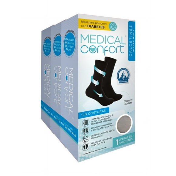 Calcetín para Diabetes Medical Confort Color Blanco