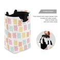 thumbnail image 3 of Yayeee Freestanding Laundry Hamper with Handle Collapsible Large Storage Basket for Clothes, Cute Gummy Bears Pattern, 3 of 7