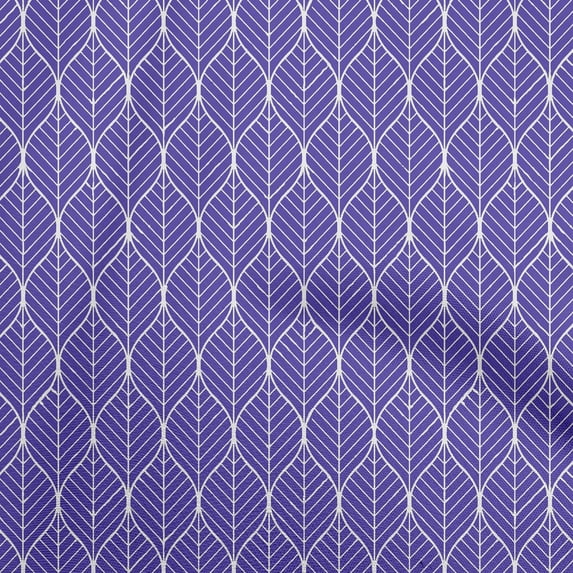 oneOoneCottonCambricPurplishBlueFabricGeometricOgeeSewingMaterialPrintFabricByTheYard56InchWide