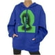 thumbnail image 1 of Chaqueta con capucha Punk suelta con cremallera y estampado de Halloween para mujer, abrigo, sudaderas con capucha, abrigo Pompotops qwe15401, 1 of 1