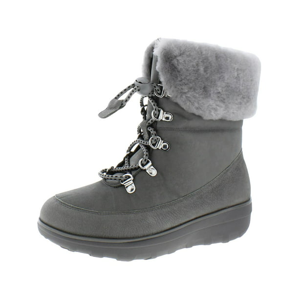 Kaarsen weerstand Lijkt op Fitflop Womens Holly Faux Fur Lined Winter Boots Gray 6 Medium (B,M) -  Walmart.com