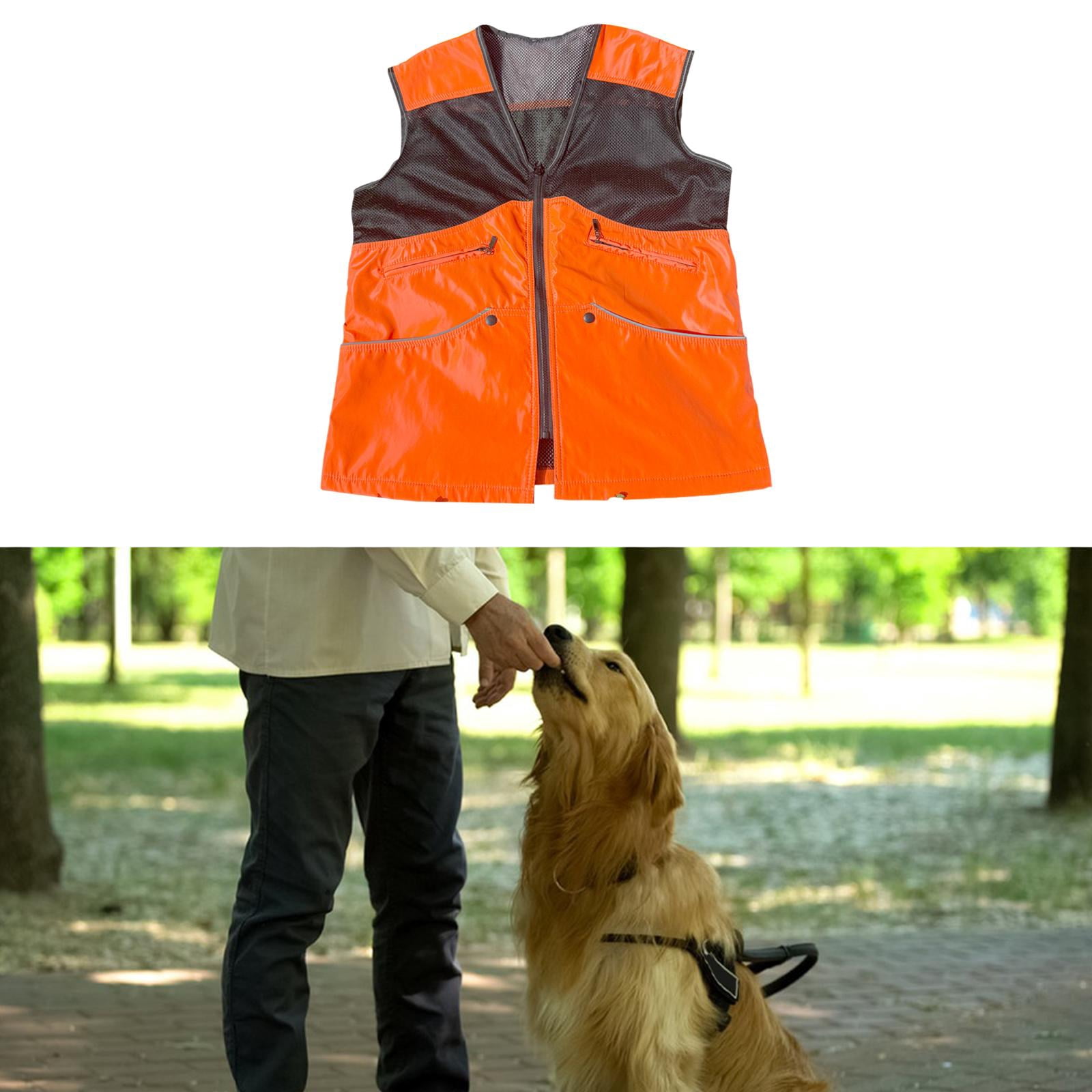 Stgfyxgs Summer Dog Handler Training Vest with 6 Large Pocket Waterproof Fishing Vest Size M