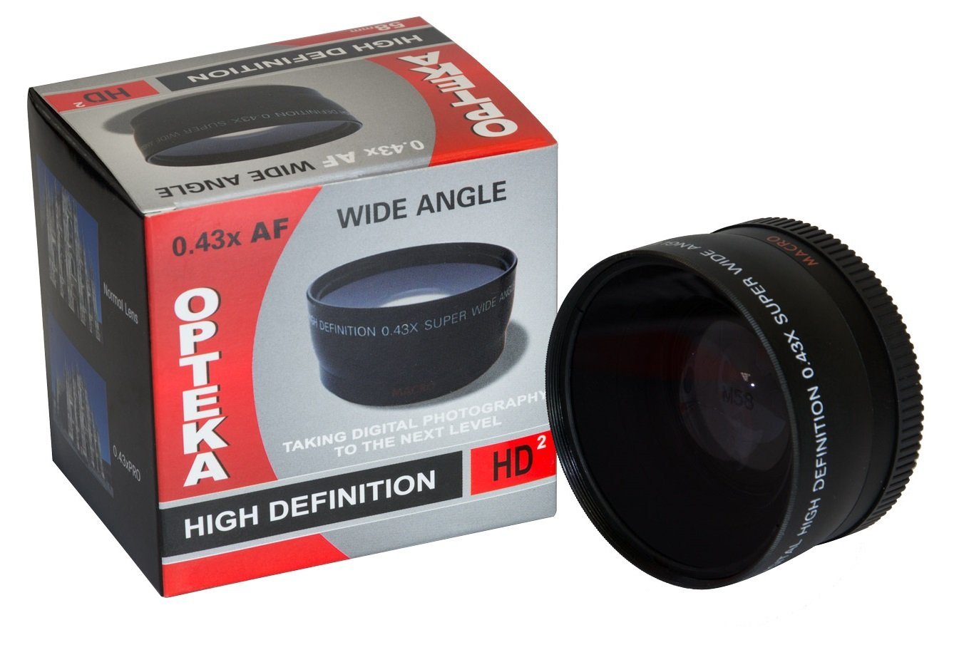 Vivitar 0.42x Wide Angle Macro Fisheye Lens For Canon EOS Rebel DSLRs - 58mm Thread