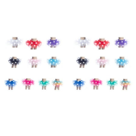 

2pcs Kids Girls Light Up LED Tutu Novelty Stage Dance Skirt Mini Skirt Dancewear Children Party Costume