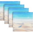 thumbnail image 5 of Coolnut Summer Beach Napkins Reusable Washable Cloth Napkins Set of 4, Soft Comfortable Dinner Napkins for Family Weddings Holiday Party 20 X 20 Inch Washcloth Gift, 5 of 7