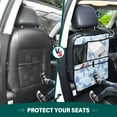 thumbnail image 6 of Iauyy 2-in-1 Car Kick Mats Back Seat Protector, 6 Large Storage Pockets , Universal Car Seat Back Protectors Kick for SUV & Sedan 25x18in,Ingenious Ideas, 6 of 6