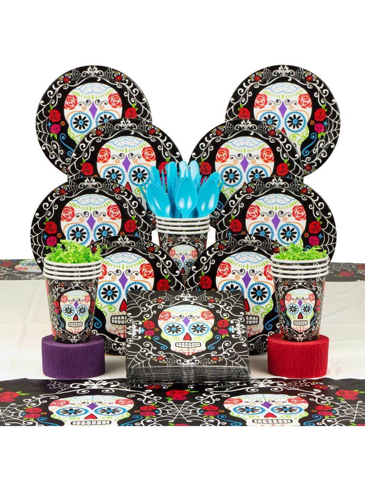 Day of the Dead Deluxe Halloween Party Supplies Kit