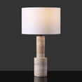 thumbnail image 6 of Safavieh Couture Tywin 26.5" Powder Coating Table Lamp, Travertine, 6 of 12