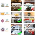 thumbnail image 4 of 6PCS Rectangle Silicone Lids for Food Storage, Reusable BPA-free Silicone Stretch Lids in 6 Different Sizes to Fit Most Square, 4 of 4