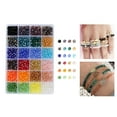 thumbnail image 4 of KLKCMS 1200Pcs Glass Crytal Beads for Jewelry Making -Multicolor Gemstone Crystal Beads, 4 of 9
