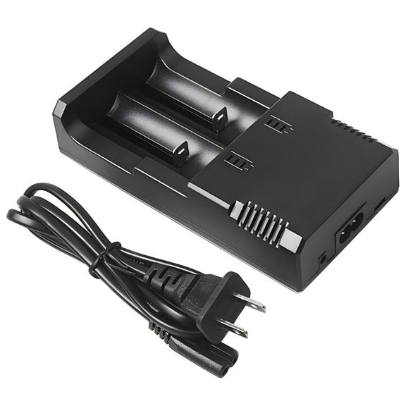 ARCADORA Li Ion Battery Charger For 26650 18650 14500 Fast Charging Dual Slot Intelligent Safe Universal