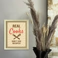 thumbnail image 2 of Designs ByLITA Real Cooks Don't Use Recipes!, 5 x 7 Black Framed Wall Art Print | Funny Home Decor, 2 of 7