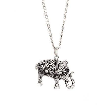 - Siam Legacy Elephant Retro Necklaces - Tibetan Silver