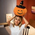 thumbnail image 2 of Cojín Blando De Calabaza De Halloween Cojín De Calabaza De Halloween Cojín Divertido De Calabaza De Halloween Con Sombrero Cojín Blando De Calabaza Naranja Feliz Fiesta De Halloween Fal, 2 of 5