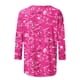 thumbnail image 5 of ICHUANYI Clearance Women's Fashion Printed T-shirt Mid-length 3/4 Sleeves Blouse Round Neck Casual Tops(Hot Pink, L) ICHUANYI WER2023080817440, 5 of 5