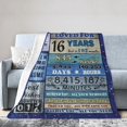 thumbnail image 1 of LHSHID Sweet 16th Birthday Gift Throw Blanket Soft Fuzzy Fleece Blanket For Couch Bed Living Room Decoration 30x40in, 1 of 6
