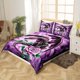 thumbnail image 3 of Juego de Funda Nórdica Tamaño Queen,Juego de Ropa de Cama de Flores de Rosas 3D 3Pcs,Romántico Salvaje, 3 of 8