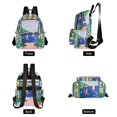 thumbnail image 4 of FORMRS Mini Backpack Purse for Women Travel Daypack Casual Shoulder Bag, Green Seaside, 4 of 7