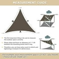thumbnail image 4 of Jane Stone 12'X12'X12'Triangle Strong Lightweight HDPE Sun Sail,UV Protection Outdoor Canopy for Patio Garden Backyard,Mocha, 4 of 6