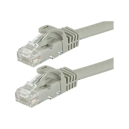 UPC: 0757901811906 | Monoprice FLEXboot Series – Patch cable – RJ-45 (M) to RJ-45 (M) – 6 in – 0.2 in – UTP – CAT 6 – booted  molded  snagless  stranded – gray