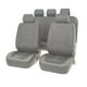 thumbnail image 2 of Luzkey Fundas de asiento de coche de piel sintética, lavables, fundas para asientos delanteros y traseros, protector impermeable clásico para vehículos, SUV, accesorios para coche, color negro, 2 of 6