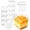3oz-50pack, variant on 100 count 5 oz Plastic Dessert Cups with Dome and Spoons, Disposable Cupcake Ice Cream Bowls Tiramisu Containers for Yogurt Trifle Candy, Clear Square Parfait Fruit Cups for Appetizer Snack