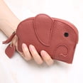 thumbnail image 4 of Purse Mini Animal Bag Cute Cartoon Purse Cute Wallet Soft Leather Key Elephant Wallet Wallet Teen Girls, 4 of 7