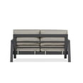 thumbnail image 5 of Afuera Living Aluminum Outdoor 2-Seat Sofa with Cushions in Slate Gray/Tan, 5 of 7