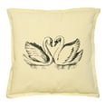 thumbnail image 1 of Swan Couple Symbol of Love Printed Decorative Pillows Case VPLC_02 Size 18x18, 1 of 1