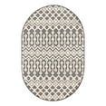 thumbnail image 3 of Unique Loom Arlo Collection Area Rug - Lenny (4' x 6' Oval Charcoal/Ivory), 3 of 7