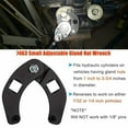 thumbnail image 4 of Sidaley Juego de herramientas de llave inglesa ligera para tuercas de prensaestopas, herramienta portátil para tuercas de cilindro Accesorios para motos, 4 of 6