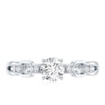 thumbnail image 4 of Rosec Jewels Round Diamond Promise Engagement Ring - 0.50 Carat Lab Diamond - EF-VS Quality, 18K White Gold, US 5.00, 4 of 8