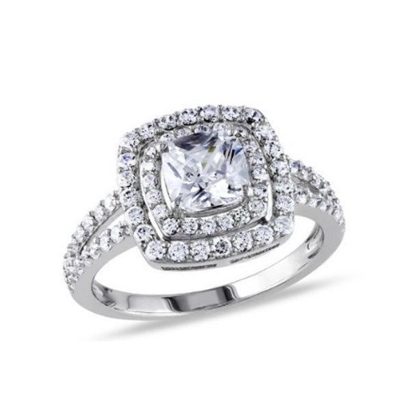 Miabella - 3 Carat T.G.W. Cushion and Round-Cut Cubic Zirconia Sterling ...