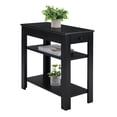 thumbnail image 3 of Convenience Concepts Designs2Go Baja 1 Drawer Chairside End Table with Shelves, Black, 3 of 6