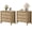 3 Drawer-Cherry Oak, variant on Surmoby 26.78" Wide Storage Boho Nightstand Set of 2 with 3 Drawers - Oversized Coastal Bedside Tables for Bedroom, Enterway & Living Room, Gold Handle Farmhouse Night Stands, ,Cherry Oak