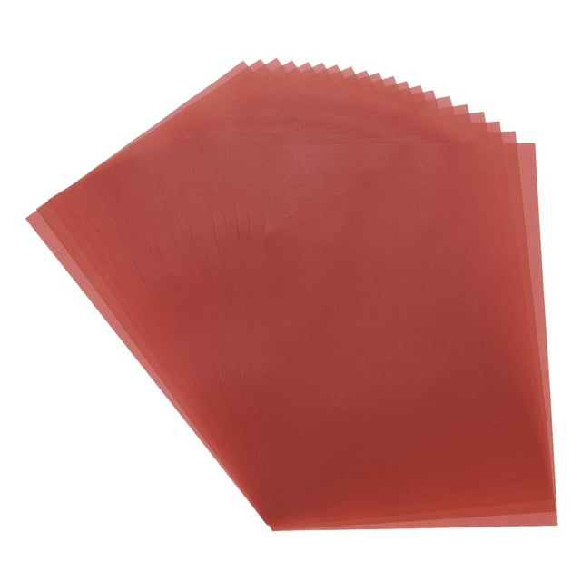 50 Sheet Red Transparency 11.7" x 8.2" Printable Vellum Paper for Printing Wedding Invitations