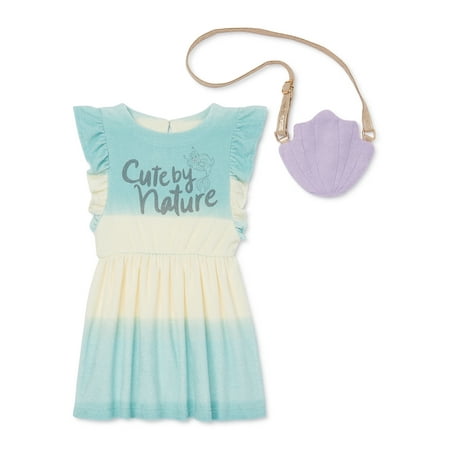 

Disney The Little Mermaid Toddler Girl Dress and Bag Outfit Set 2-Piece Sizes 2T-5T