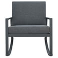 thumbnail image 2 of SAFAVIEH Cantor Outdoor Patio Rocking Chair, Grey, 2 of 12