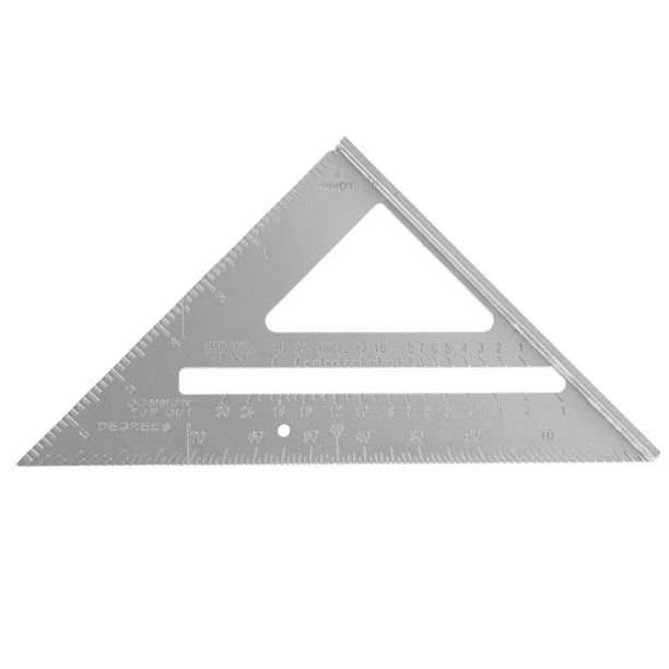 Toystoory Juego de aluminio, medidor de ángulo ligero cuadrado, transportador multifuncional de buena precisión, regla de herramienta de medición Conjuntos de muebles de dormitorio Toystoory HA017300-00