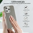 thumbnail image 4 of Magnetic for iPhone 15 Plus Case, [Military Grade Drop Tested] [Compatible with MagSafe] Shockproof Anti-fall Fiber Pattern PU Leather Back Slim Protective Case for iPhone 15 Plus,Gray, 4 of 10