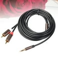 thumbnail image 3 of TOXMENT 3 Meters 2RCA to 3.5mm Interface Male Audio Cable for Amplifiers Audio Home Theater DVD Amplifier Phone Headphone Tablet PC Sound, 3 of 8