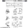thumbnail image 4 of Hafele 60n Hydraulic Spring Gas Strut - Shock Absorbers For Kitchen Cabinet Door Flap Lid Support, 4 of 5