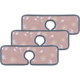 thumbnail image 2 of SKYSONIC Faucet Absorbent Mat 3 Pcs Gentle Flower Ornaments Kitchen Faucet Splash Catcher Washable Counter Drying Pads Behind Faucet for Kitchen Bathroom, 2 of 7