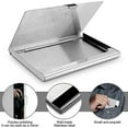 thumbnail image 3 of Business Card Cases 4 Pack , Stainless Steel Storage Holders Pocket Cases For Id Cards Credit Cards, 3 of 5