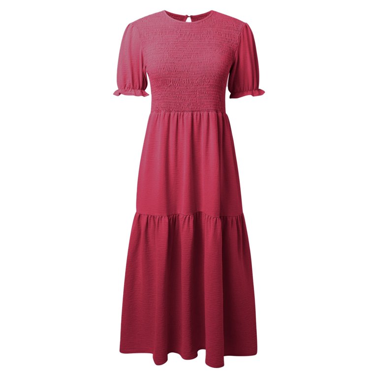 Women's Sleeveless Flowy Maxi Dress with Waist Tie - Casual Summer Dress  for Vacation/Date Night - Lightweight, Machine Washable - Walmart.com