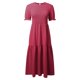 thumbnail image 4 of Vestido largo sin mangas y fluido con lazo en la cintura para mujer - Vestido informal de verano para vacaciones/citas nocturnas - Ligero, lavable a máquina, 4 of 5